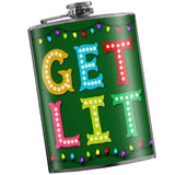 Flask - Get Lit christmas, stocking stuffers, gifts
