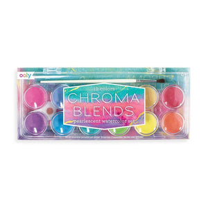 OOLY - Chroma Blends Pearlescent Watercolors - 13 Piece Set