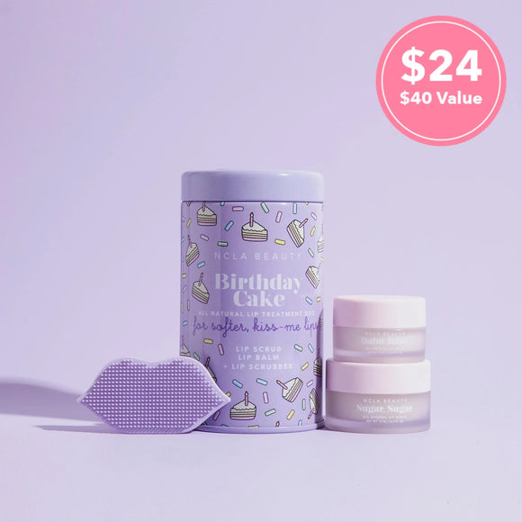 NCLA Beauty - Birthday Cake Lip Care Set + Lip Scrubber