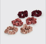 KITSCH - Holiday Satin Scrunchies 6pc (Color Options)
