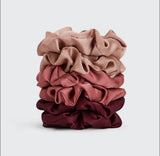 KITSCH - Holiday Satin Scrunchies 6pc (Color Options)
