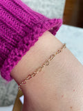 Laalee Jewelry - Gold Heart Bracelet, Heart Chain Bracelet, Valentines Day