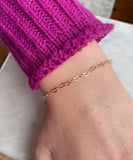 Laalee Jewelry - Gold Heart Bracelet, Heart Chain Bracelet, Valentines Day