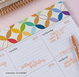 Erin Condren Design - Weekly Schedule Pad - Mid Century Circles